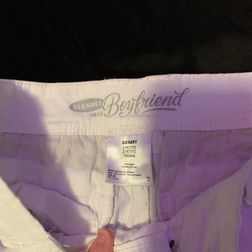 White boyfriend jeans